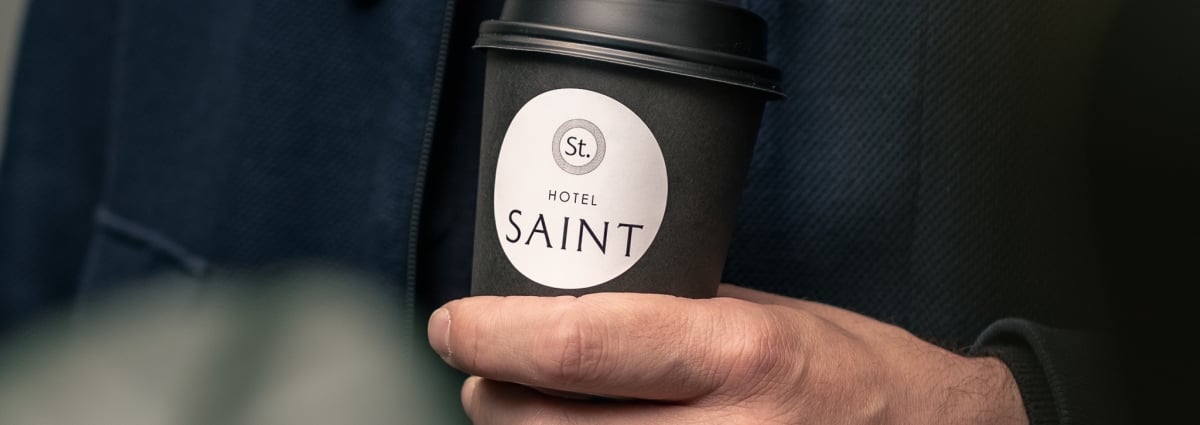 Hotel saint coffee cup