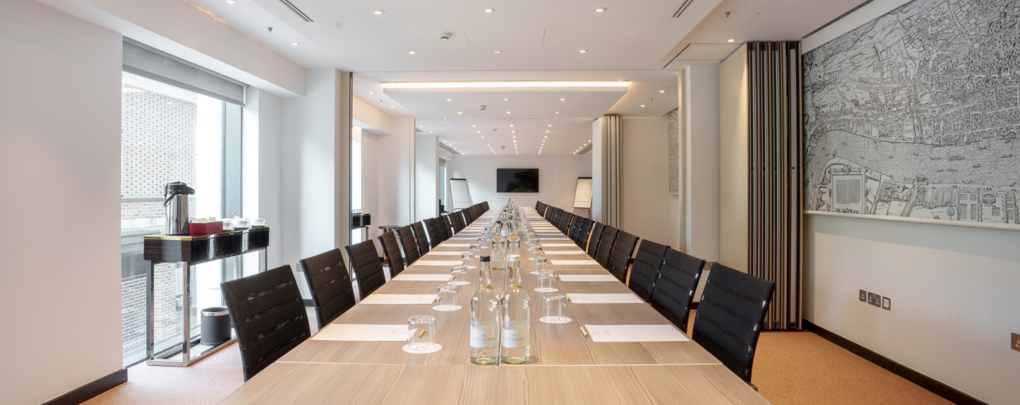 Modern meeting space on the first floor of Hotel Saint