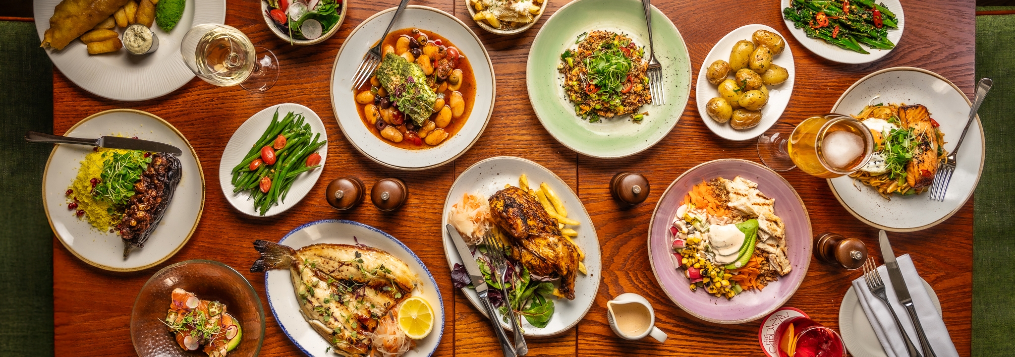 Tasty dishes from the a la carte menu at The Cardinal Bar & Kitchen